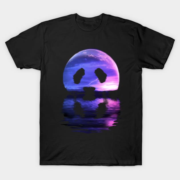 panda moon T-Shirt by audi